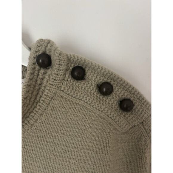 Marc Jacobs Sweater Poncho Womens Medium Wool Cashmere Tan Long Knit - Picture 2 of 12